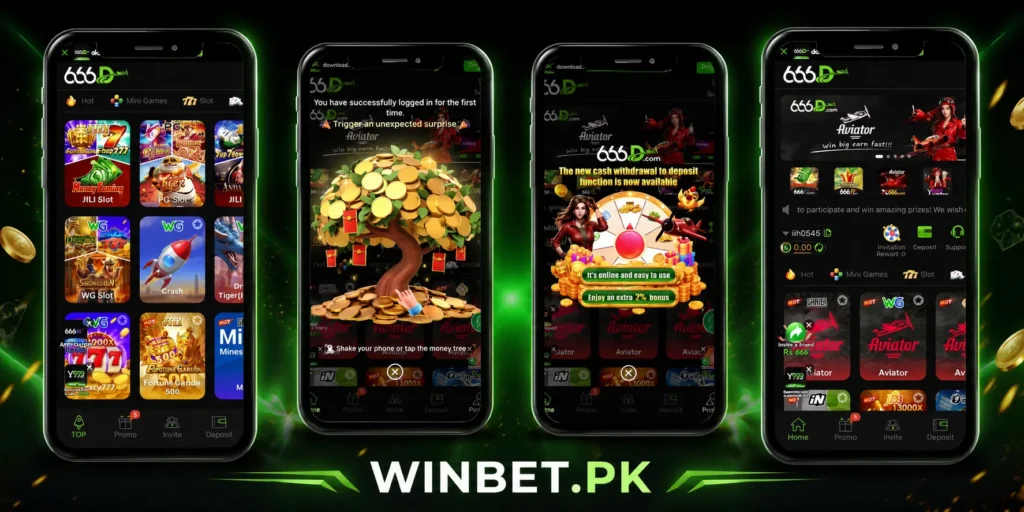 666D Game APK Play Different Slot Games and Earn Money.
