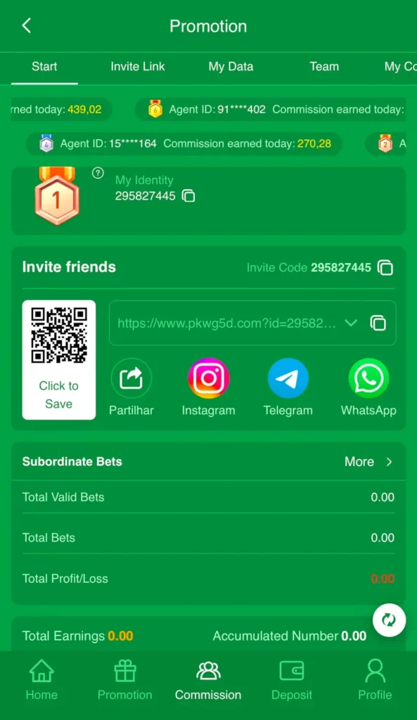 PKWG5D Game is the best online game to earn money.