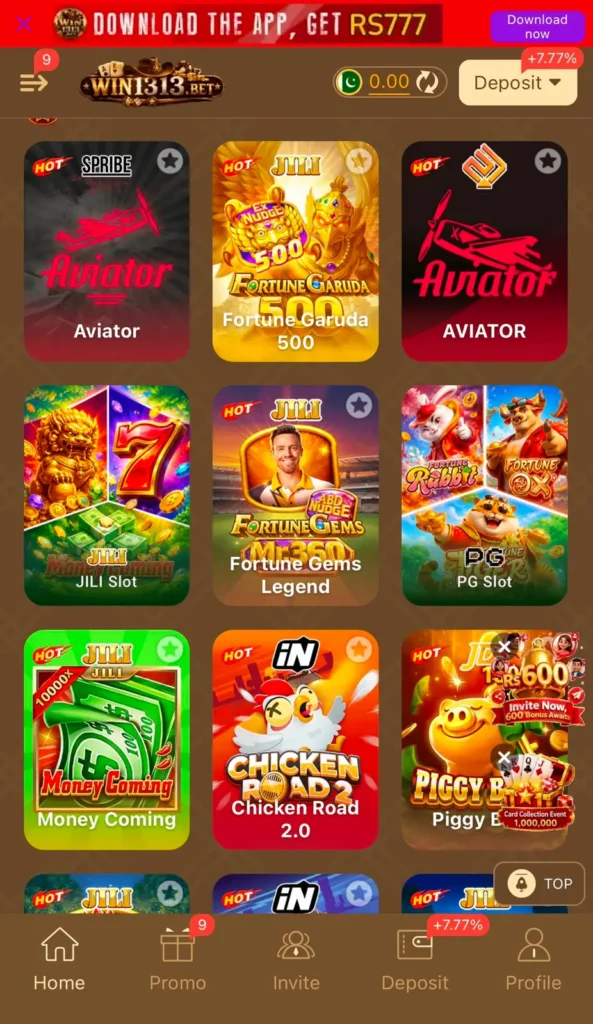 WIN1313 Game online platform to earn money.