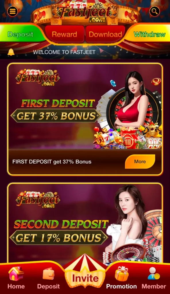 fastjeet Bonuses and Promotions.