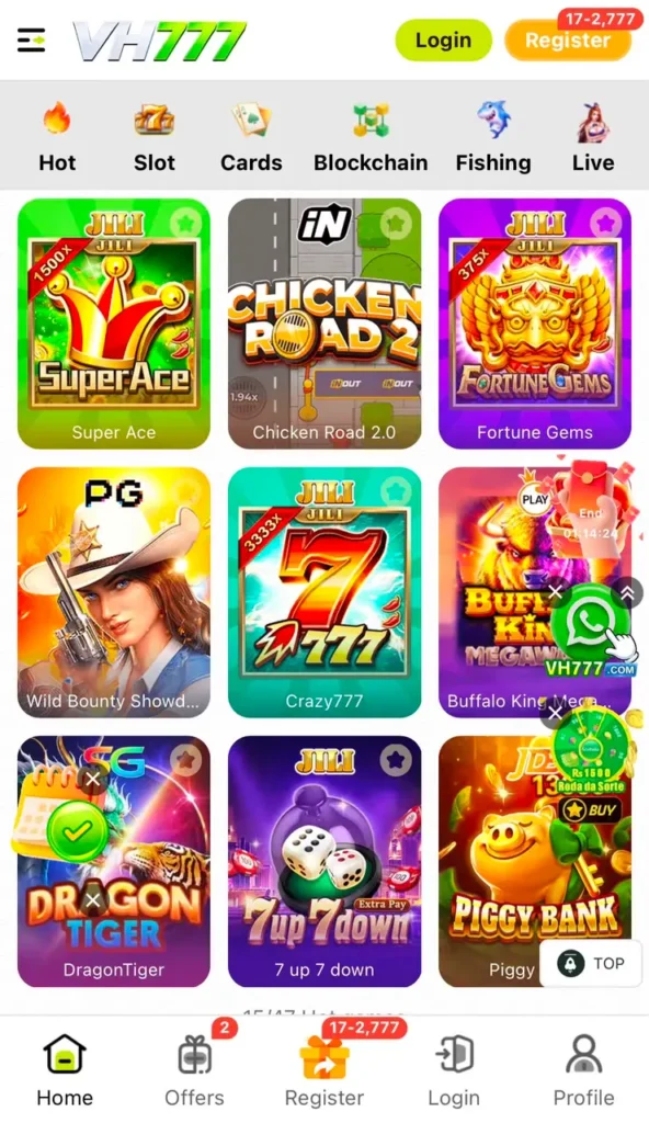 VH777 latest earning platform.