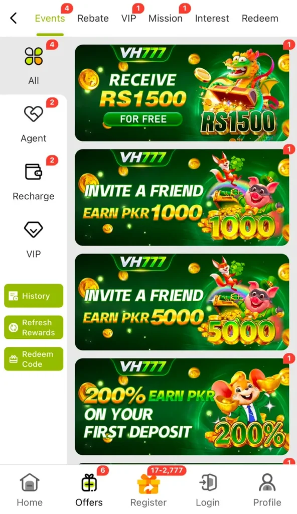 Vh777 App
